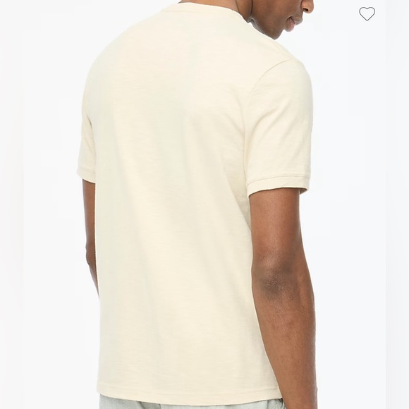 J.Crew Men Short-sleeve henley in slub cotton Tee Shirt Top Size Small - Picture 3 of 5